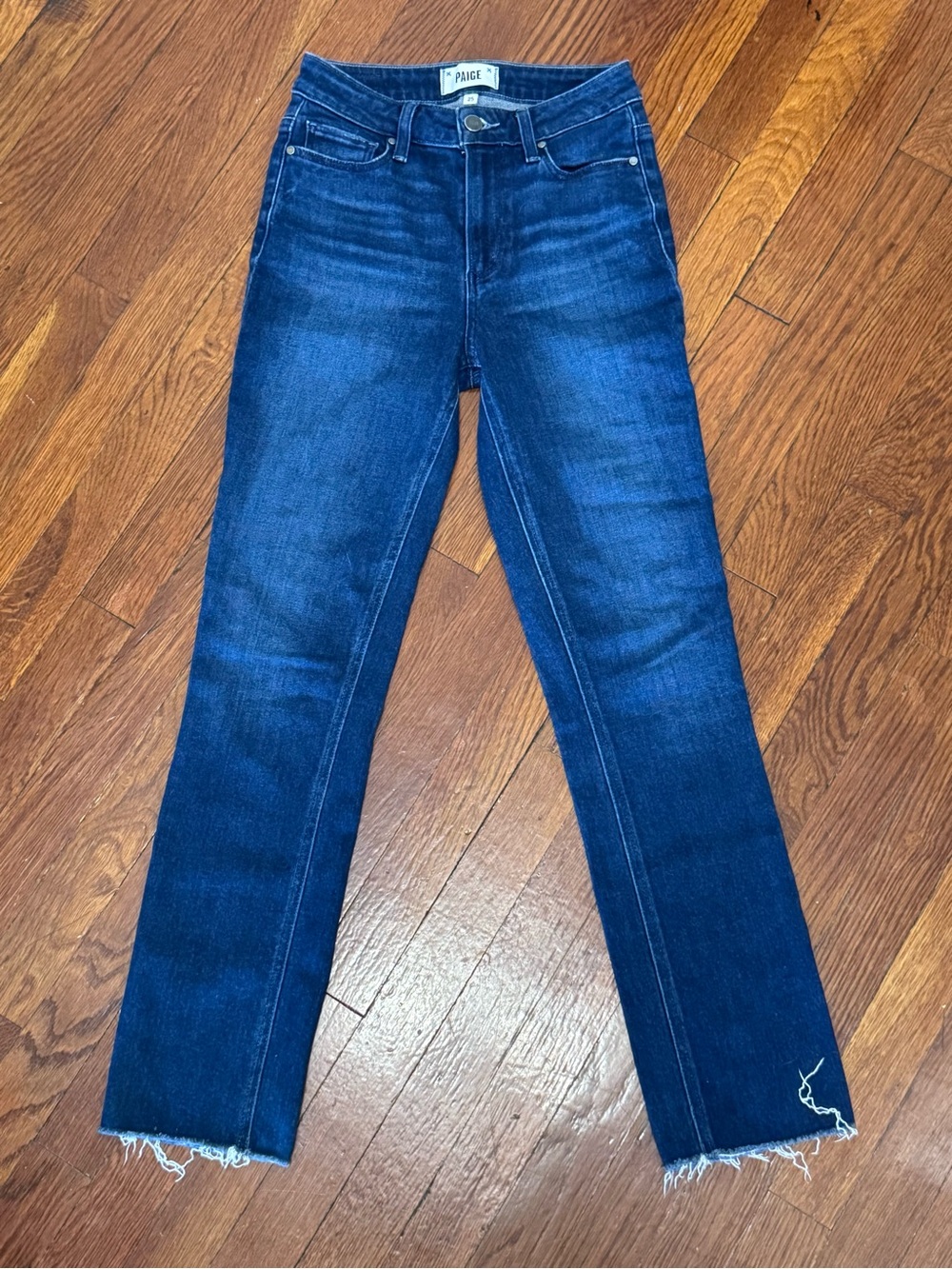 PAIGE Cindy Straight Leg Raw Hem - 25